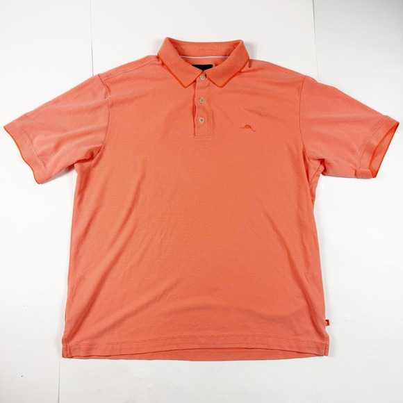 Tommy Bahama Other - Tommy Bahama Men's Light Orange Short Sleeve Polo Shirt Modal Large